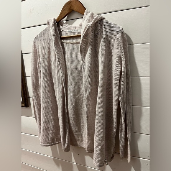 WOOLRICH beige Open front cardigan size S - Picture 7 of 9